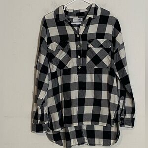 😍2/$20 Old Navy Sz L Buffalo Check Boyfriend Shirt
